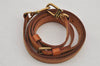 Authentic Louis Vuitton Leather Shoulder Strap Beige 41.3-48" LV 7317J