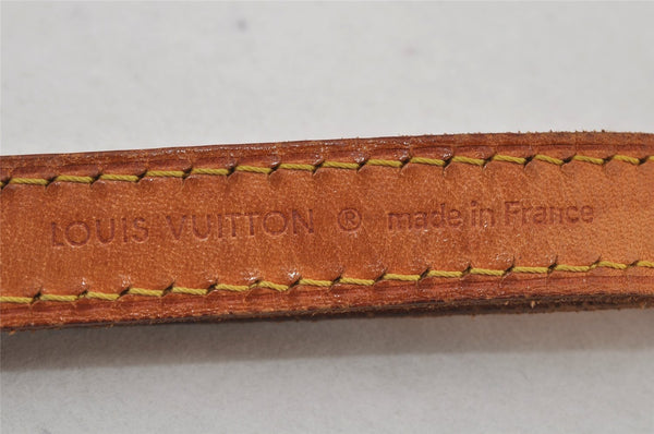 Authentic Louis Vuitton Leather Shoulder Strap Beige 41.3-48" LV 7317J