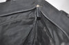 Authentic Salvatore Ferragamo Vara Canvas Leather Shoulder Tote Bag Black 7320I