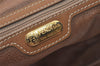 Authentic FENDI Vintage Travel Boston Bag Leather Brown 7321I