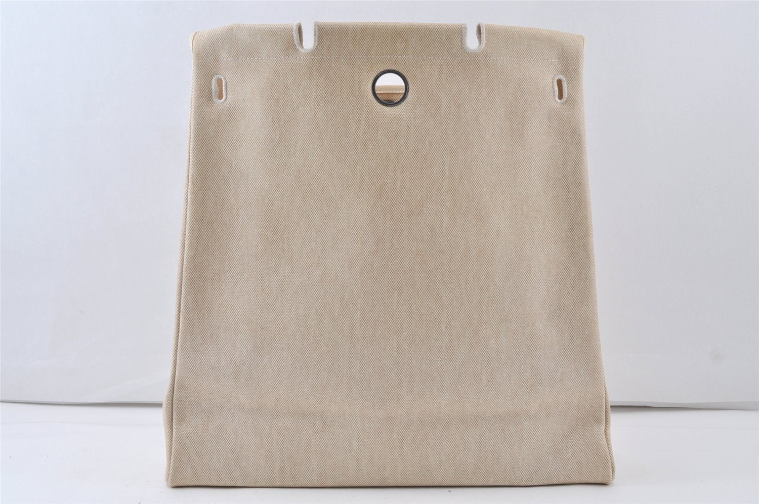 Authentic HERMES Her Bag MM Replacement Bag Canvas White 7321K