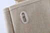 Authentic HERMES Her Bag MM Replacement Bag Canvas White 7321K