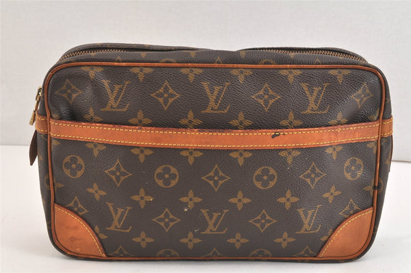 Authentic Louis Vuitton Monogram Compiegne 28 Clutch Hand Bag M51845 LV 7322K