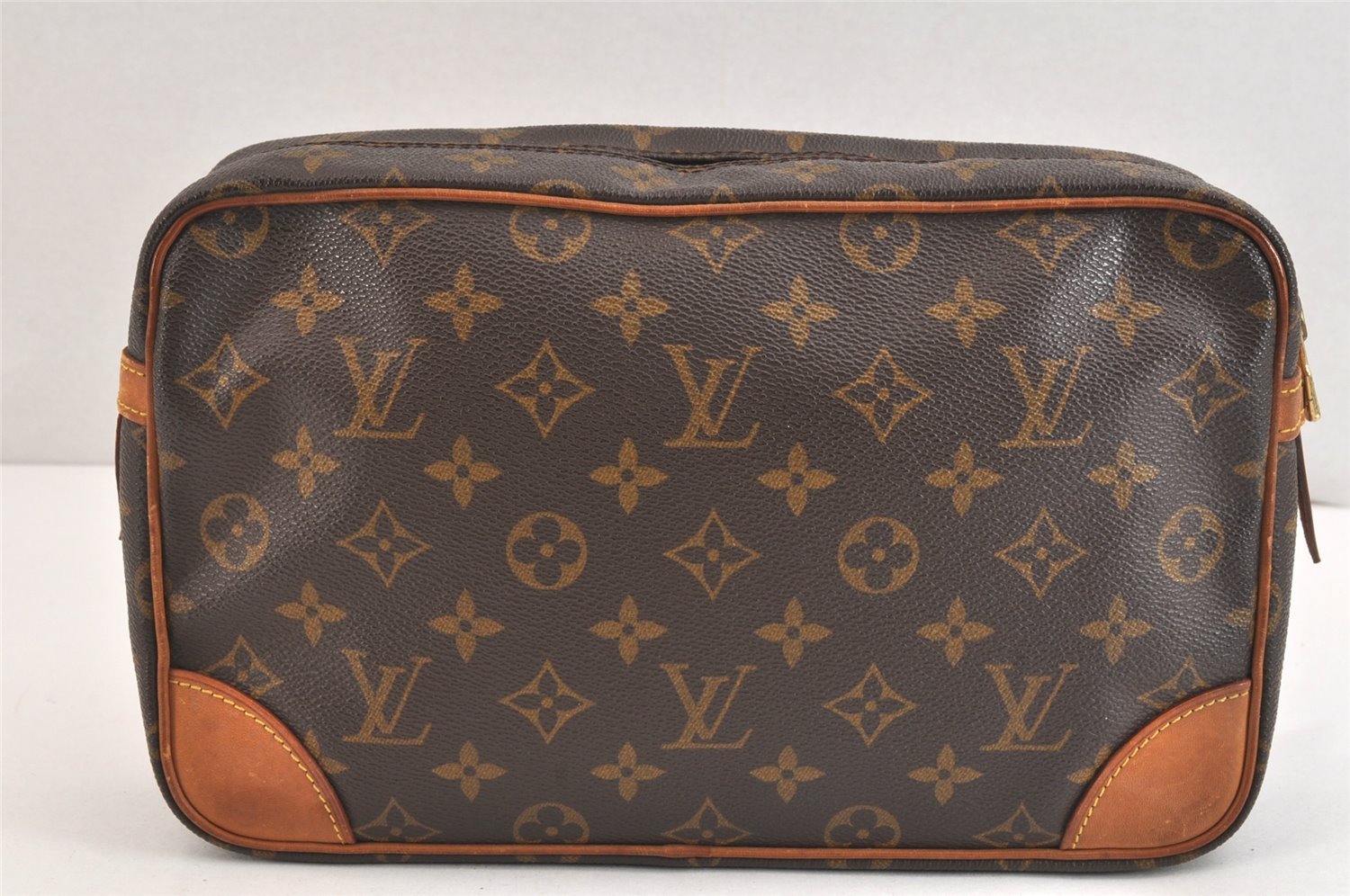 Authentic Louis Vuitton Monogram Compiegne 28 Clutch Hand Bag M51845 LV 7322K