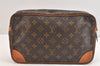 Authentic Louis Vuitton Monogram Compiegne 28 Clutch Hand Bag M51845 LV 7322K