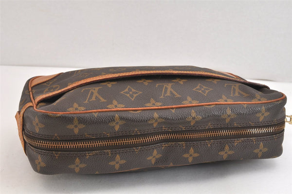 Authentic Louis Vuitton Monogram Compiegne 28 Clutch Hand Bag M51845 LV 7322K