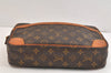 Authentic Louis Vuitton Monogram Compiegne 28 Clutch Hand Bag M51845 LV 7322K