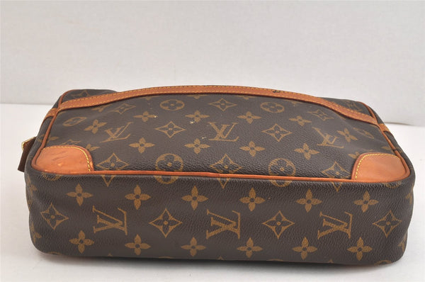 Authentic Louis Vuitton Monogram Compiegne 28 Clutch Hand Bag M51845 LV 7322K