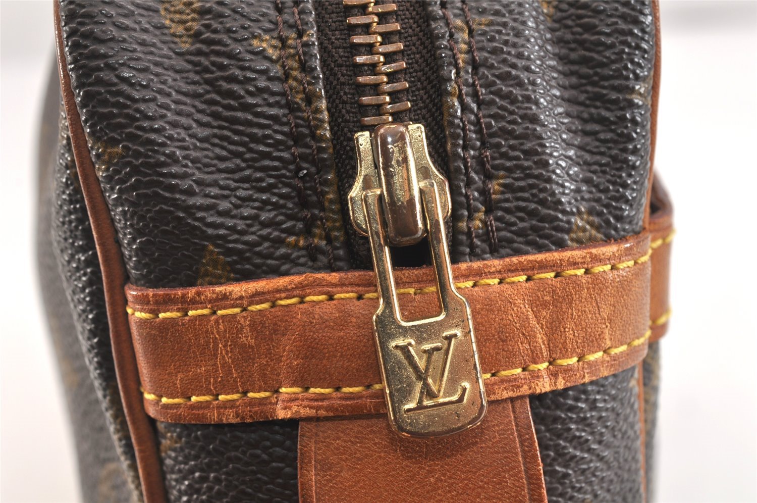 Authentic Louis Vuitton Monogram Compiegne 28 Clutch Hand Bag M51845 LV 7322K