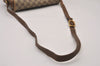 Authentic GUCCI Web Sherry Line Shoulder Cross Bag GG PVC Leather Brown 7323I