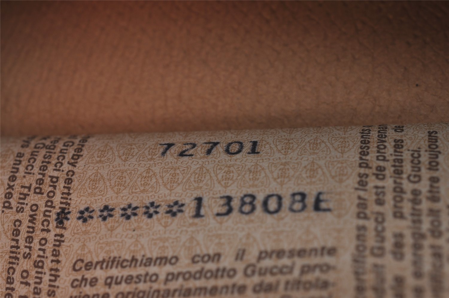 Authentic GUCCI Web Sherry Line Shoulder Cross Bag GG PVC Leather Brown 7323I