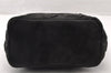 Authentic BOTTEGA VENETA Intrecciato Suede Leather Shoulder Bag Black 7324I