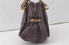 Authentic Chloe Paraty Medium 2Way Shoulder Hand Bag Purse Leather Purple 7329K