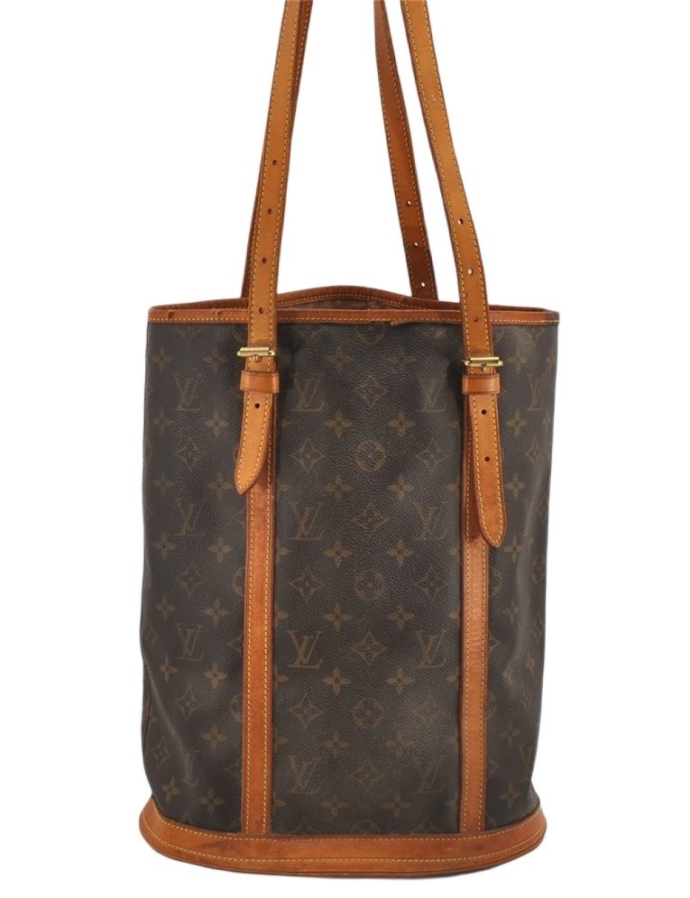 Authentic Louis Vuitton Monogram Bucket GM Shoulder Tote Bag M42236 Junk 7330J