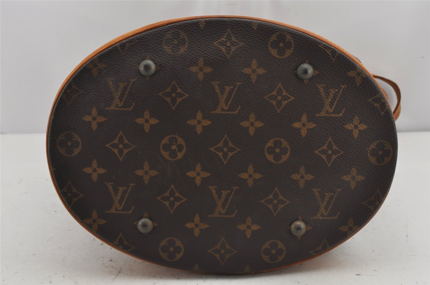 Authentic Louis Vuitton Monogram Bucket GM Shoulder Tote Bag M42236 Junk 7330J