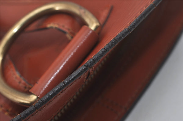 Authentic Louis Vuitton Epi Gobelin Backpack Brown M52293 LV 7331I