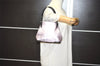 Authentic PRADA Vintage Leather Nappa Metal Shoulder Hand Bag B10369 Pink 7332I