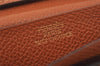 Authentic HERMES Bearn Classic Vintage Leather Long Wallet Purse Brown 7332K