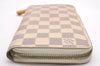 Authentic Louis Vuitton Damier Azur Zippy Wallet Long Purse N60019 LV 7333I