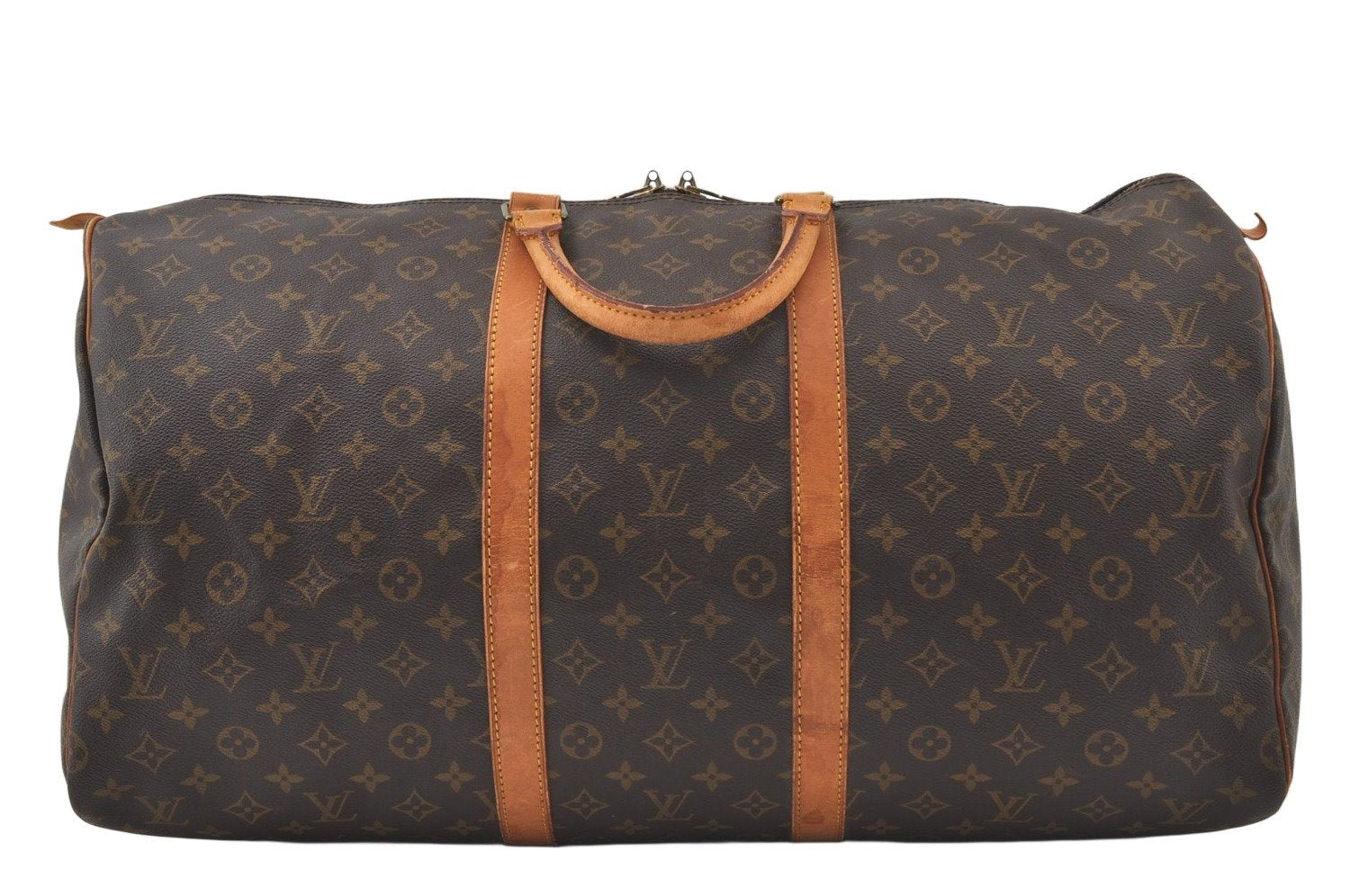 Authentic Louis Vuitton Monogram Keepall 55 Travel Boston Bag M41424 LV 7334K