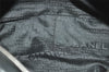 Authentic CHANEL Chocolate Bar Calf Skin CC Logo Hand Boston Bag Black 7335I