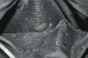 Authentic CHANEL Chocolate Bar Calf Skin CC Logo Hand Boston Bag Black 7335I