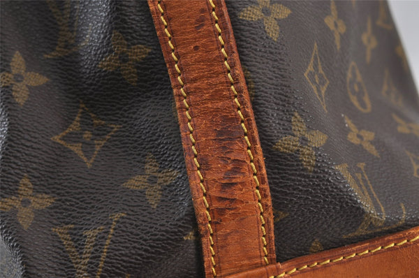 Authentic Louis Vuitton Monogram Noe Shoulder Drawstring Bag M42224 LV 7335J