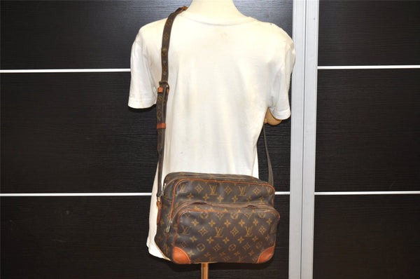 Authentic Louis Vuitton Monogram Nile Shoulder Cross Body Bag M45244 LV 7335K