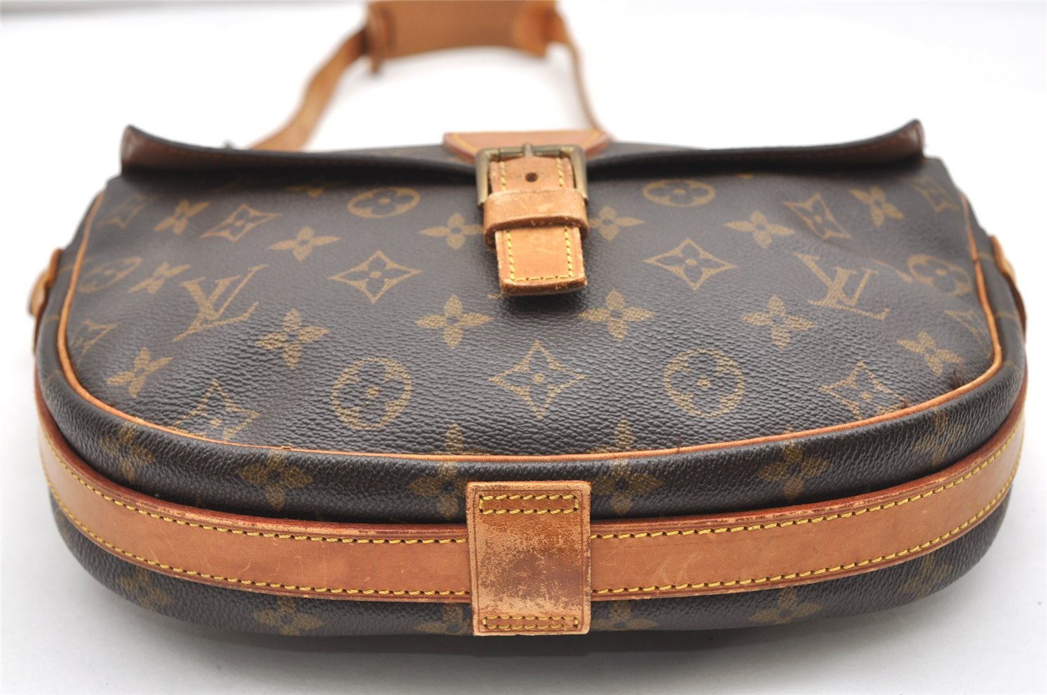 Auth Louis Vuitton Monogram Jeune Fille MM Shoulder Cross Bag Old Model LV 7338K