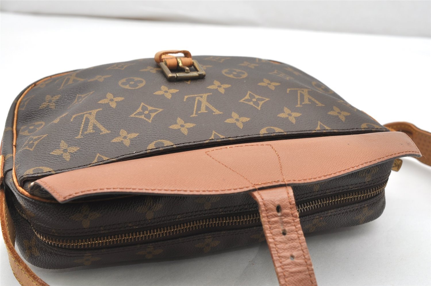 Auth Louis Vuitton Monogram Jeune Fille MM Shoulder Cross Bag Old Model LV 7338K