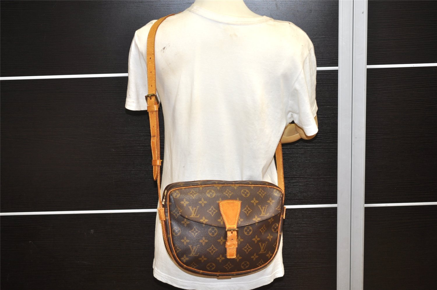 Auth Louis Vuitton Monogram Jeune Fille MM Shoulder Cross Bag Old Model LV 7338K