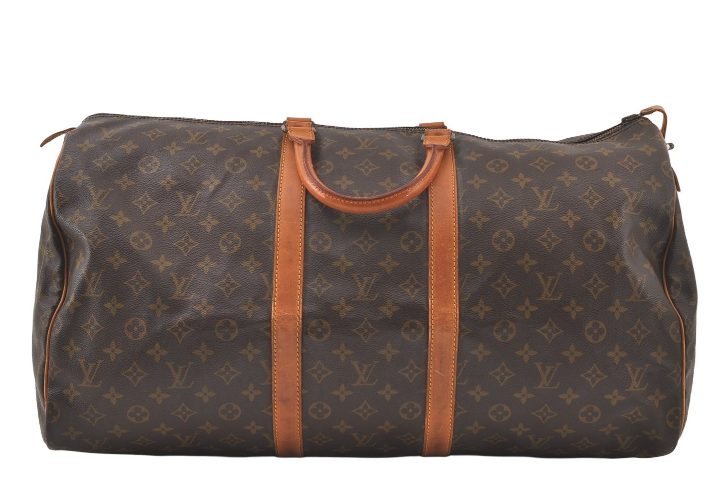 Authentic Louis Vuitton Monogram Keepall 55 Travel Boston Bag Old Model LV 7339K