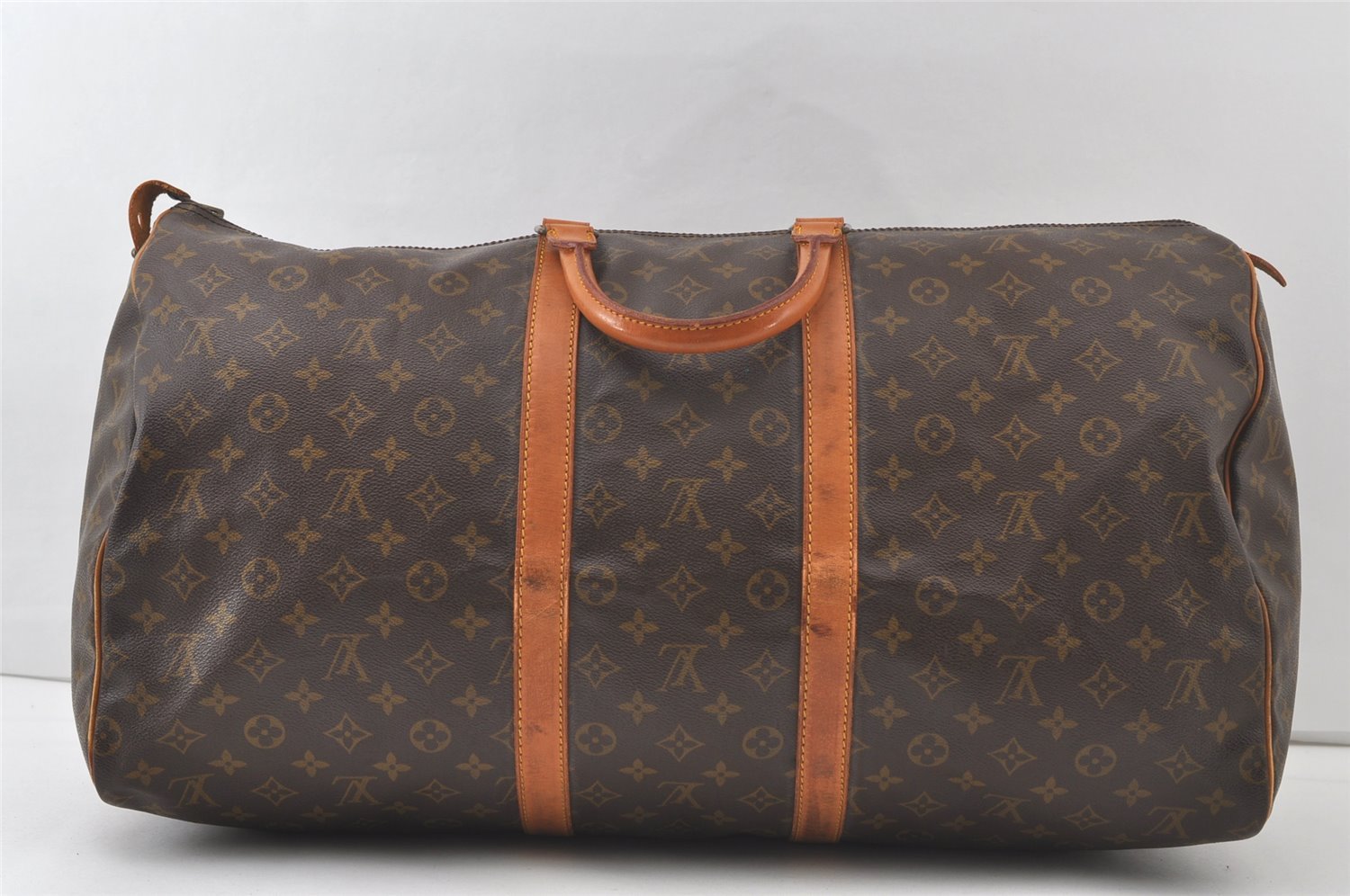 Authentic Louis Vuitton Monogram Keepall 55 Travel Boston Bag Old Model LV 7339K