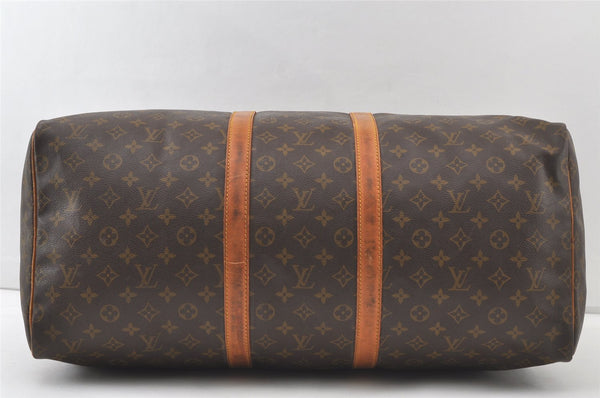 Authentic Louis Vuitton Monogram Keepall 55 Travel Boston Bag Old Model LV 7339K