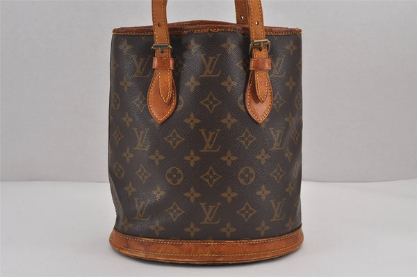 Authentic Louis Vuitton Monogram Bucket PM Shoulder Tote Bag Old Model LV 7340J