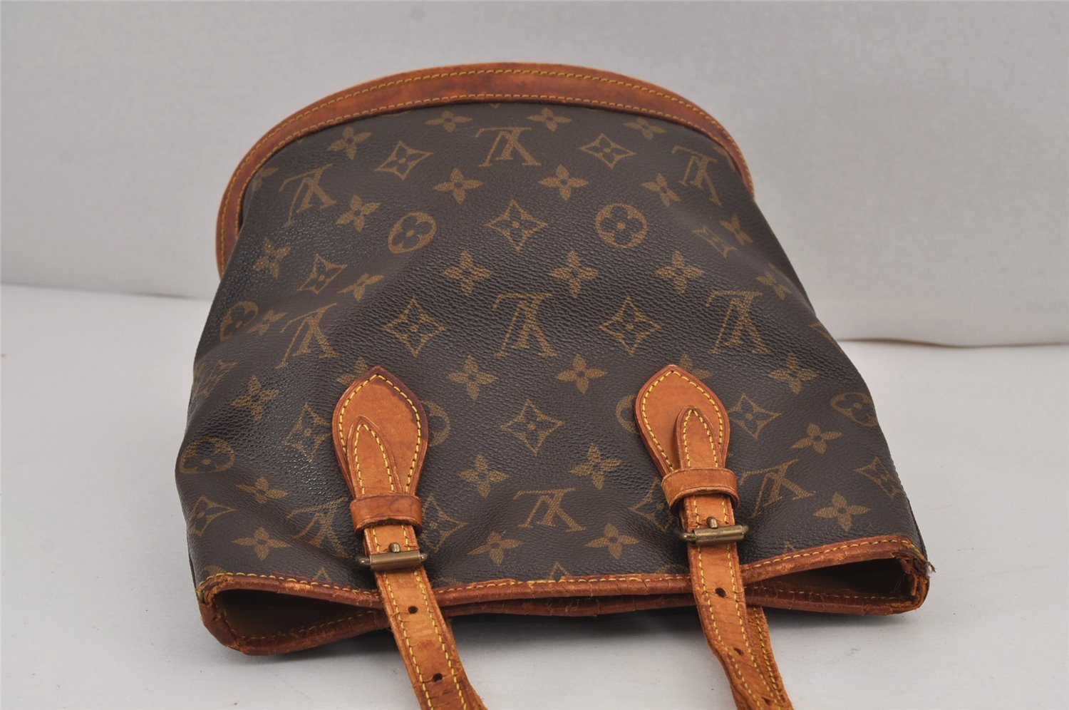 Authentic Louis Vuitton Monogram Bucket PM Shoulder Tote Bag Old Model LV 7340J