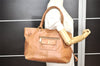 Authentic PRADA Vintage Leather Nappa Shoulder Tote Bag Brown Junk 7341K