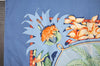 Authentic HERMES Carre 90 Scarf "ALOHA" Silk Blue 7342I