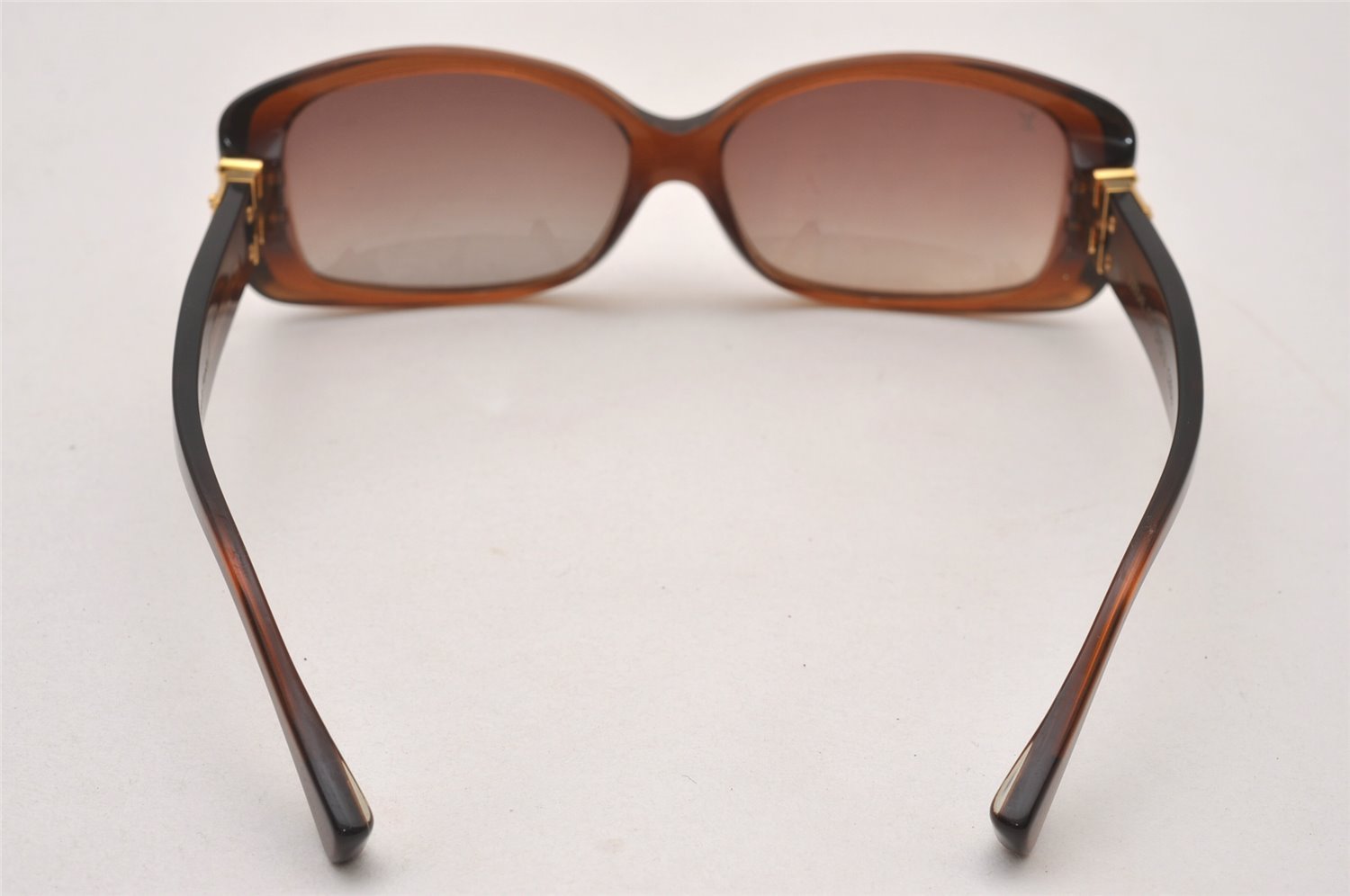 Authentic Louis Vuitton Soupcon GM Sunglasses Glitter Plastic Z0004E Brown 7346I