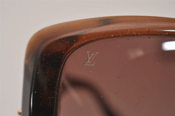 Authentic Louis Vuitton Soupcon GM Sunglasses Glitter Plastic Z0004E Brown 7346I