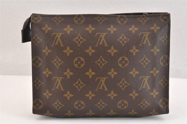 Auth Louis Vuitton Monogram Poche Toilette 26 Cosmetics Pouch Old Model LV 7346K