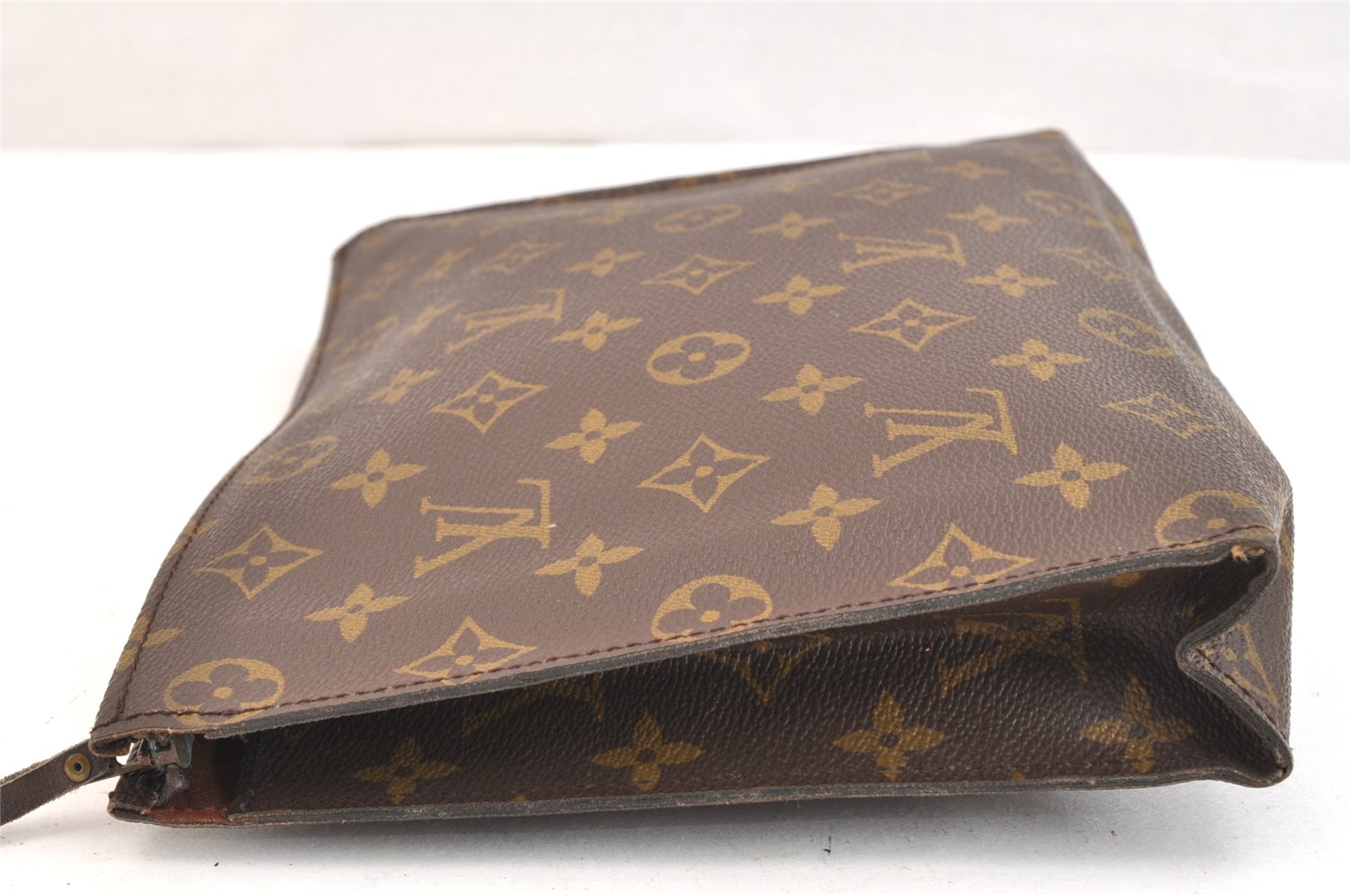 Auth Louis Vuitton Monogram Poche Toilette 26 Cosmetics Pouch Old Model LV 7346K