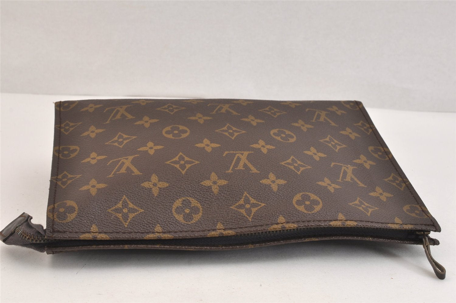 Auth Louis Vuitton Monogram Poche Toilette 26 Cosmetics Pouch Old Model LV 7346K