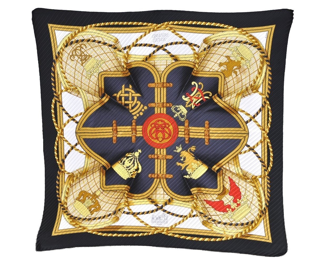 Authentic HERMES Pleats Scarf 