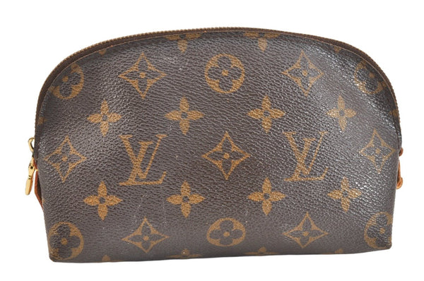 Authentic Louis Vuitton Monogram Pochette Cosmetic Pouch M47515 LV Junk 7349K