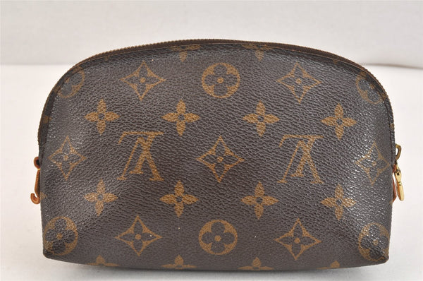 Authentic Louis Vuitton Monogram Pochette Cosmetic Pouch M47515 LV Junk 7349K