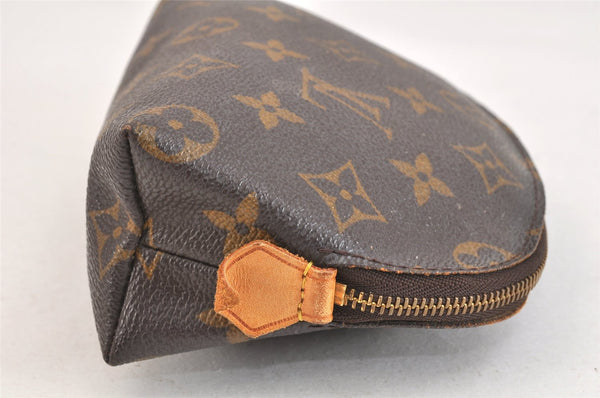 Authentic Louis Vuitton Monogram Pochette Cosmetic Pouch M47515 LV Junk 7349K