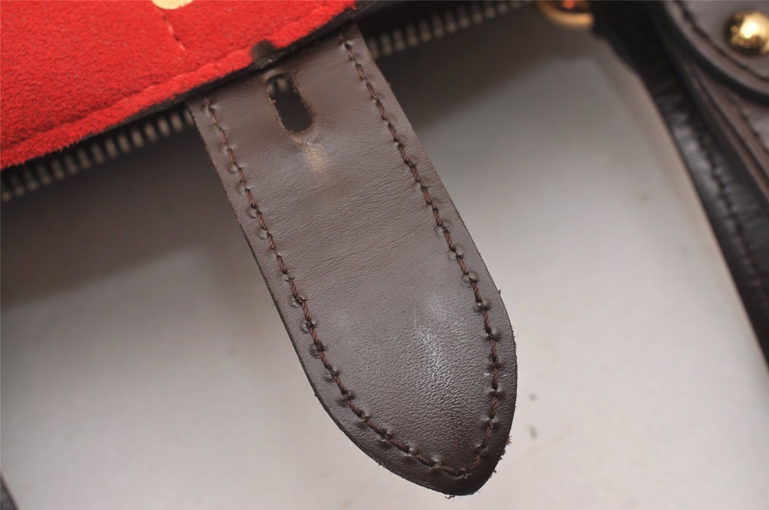 Authentic Louis Vuitton Damier Knightbridge Shoulder Hand Bag N51201 LV 7350I