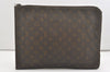 Authentic Louis Vuitton Monogram Poche Documents Document Case Old Model 7351I