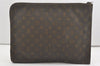 Authentic Louis Vuitton Monogram Poche Documents Document Case Old Model 7351I